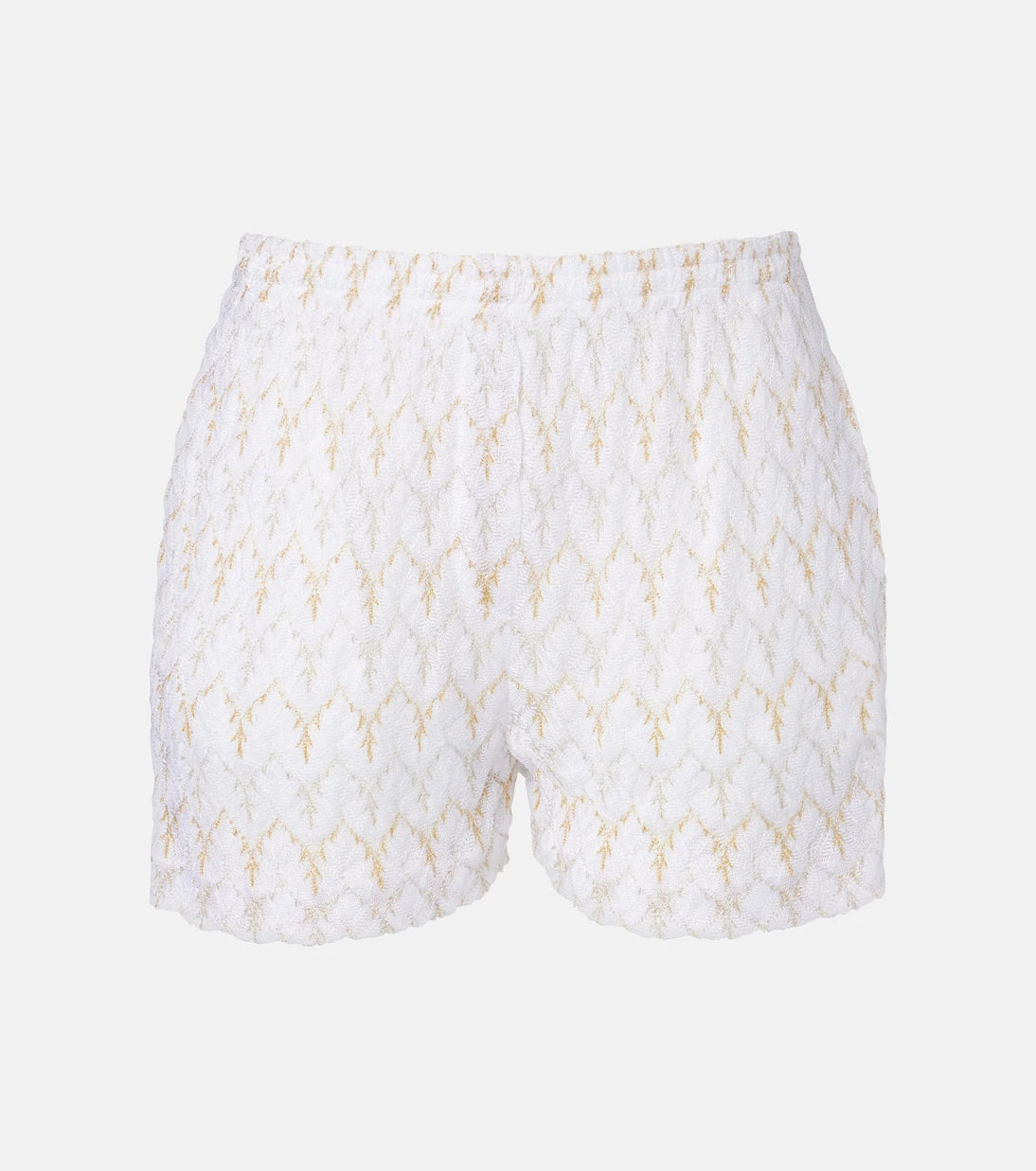 Missoni - Open-knit lamé shorts