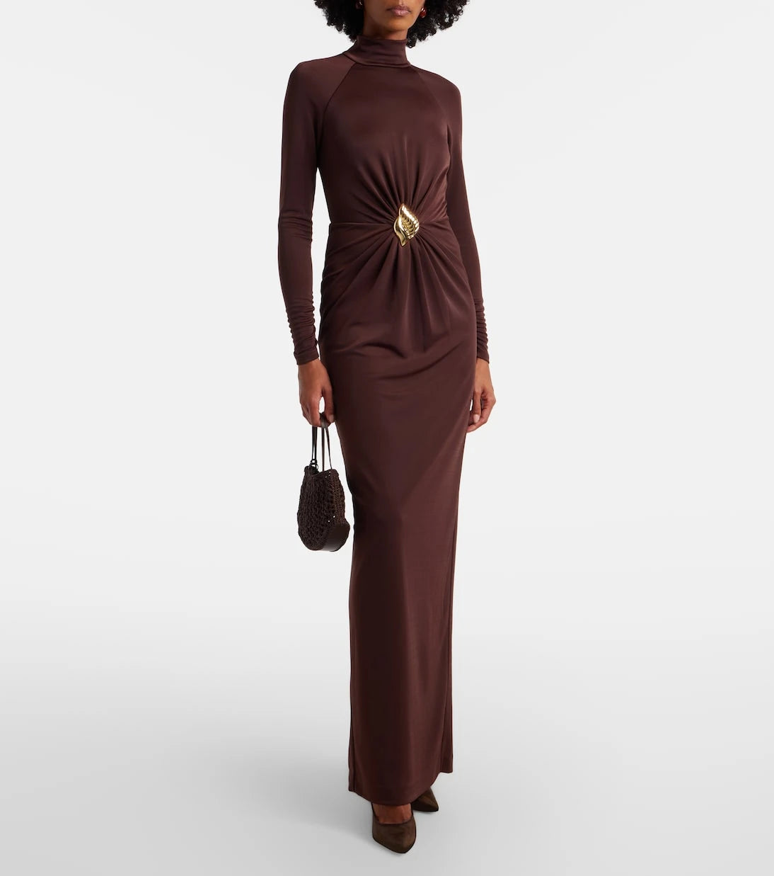Rebecca Vallance - Embellished gathered jersey gown