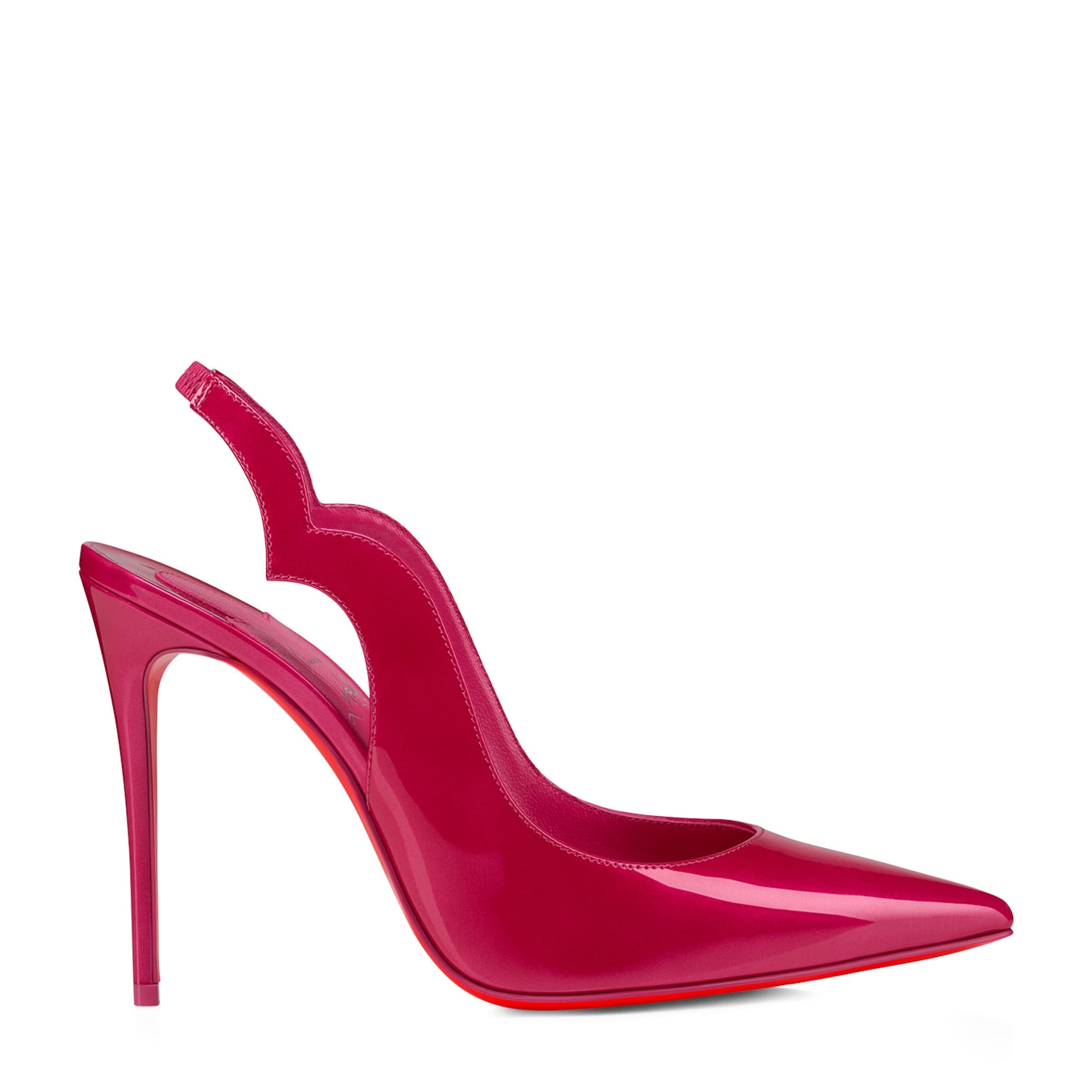 Hot Chick Sling Patent Leather Slingback Pumps 100