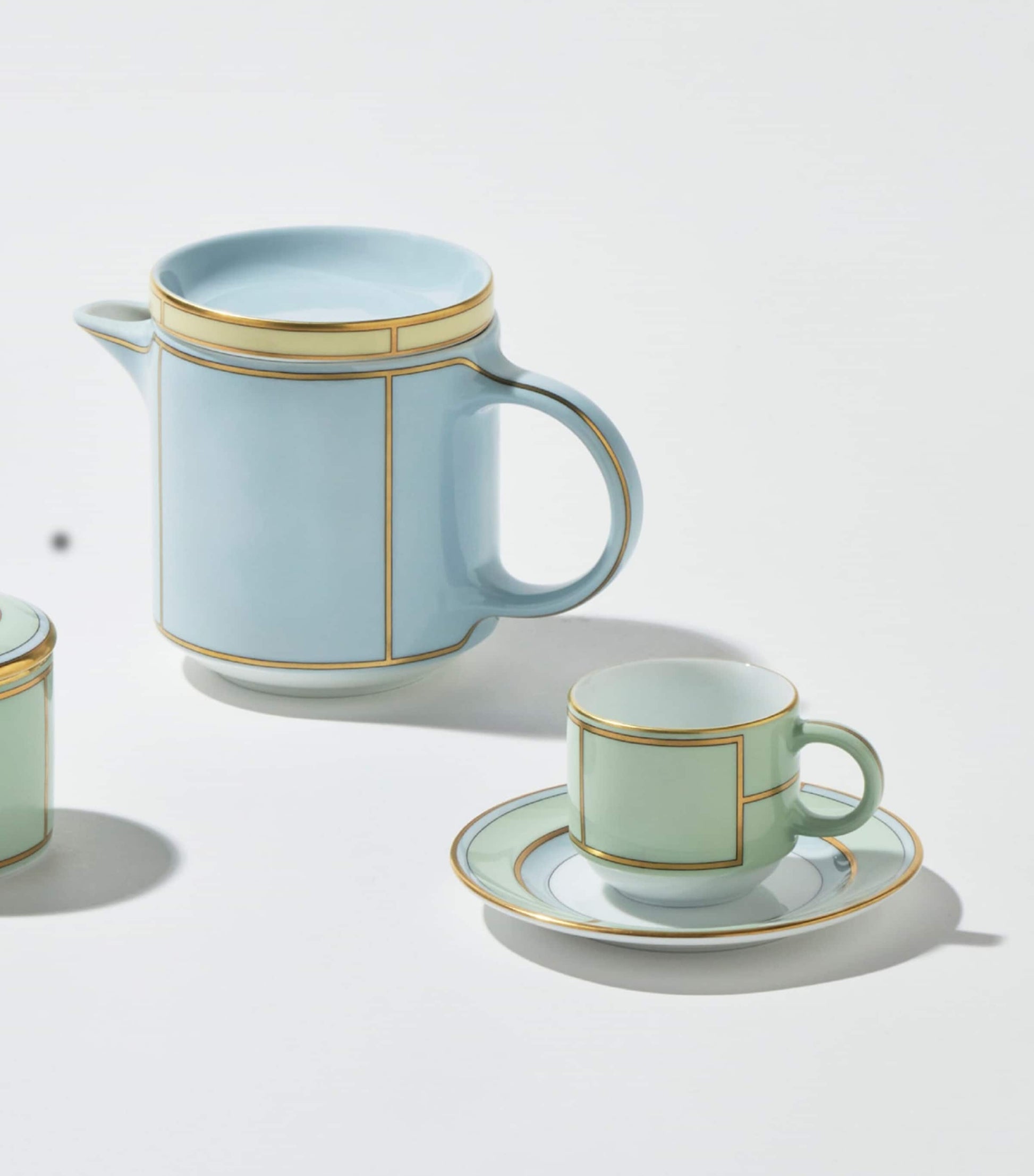 Porcelain Colonna Diva Verde Coffee Saucer (12.5cm)