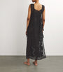 Lace-Trim Fiocchini Nightdress BLACK DEVORE