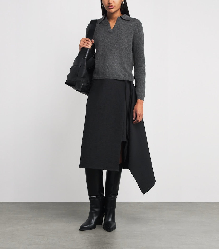 Grey Virgin Wool-Cashmere Moxa Sweater