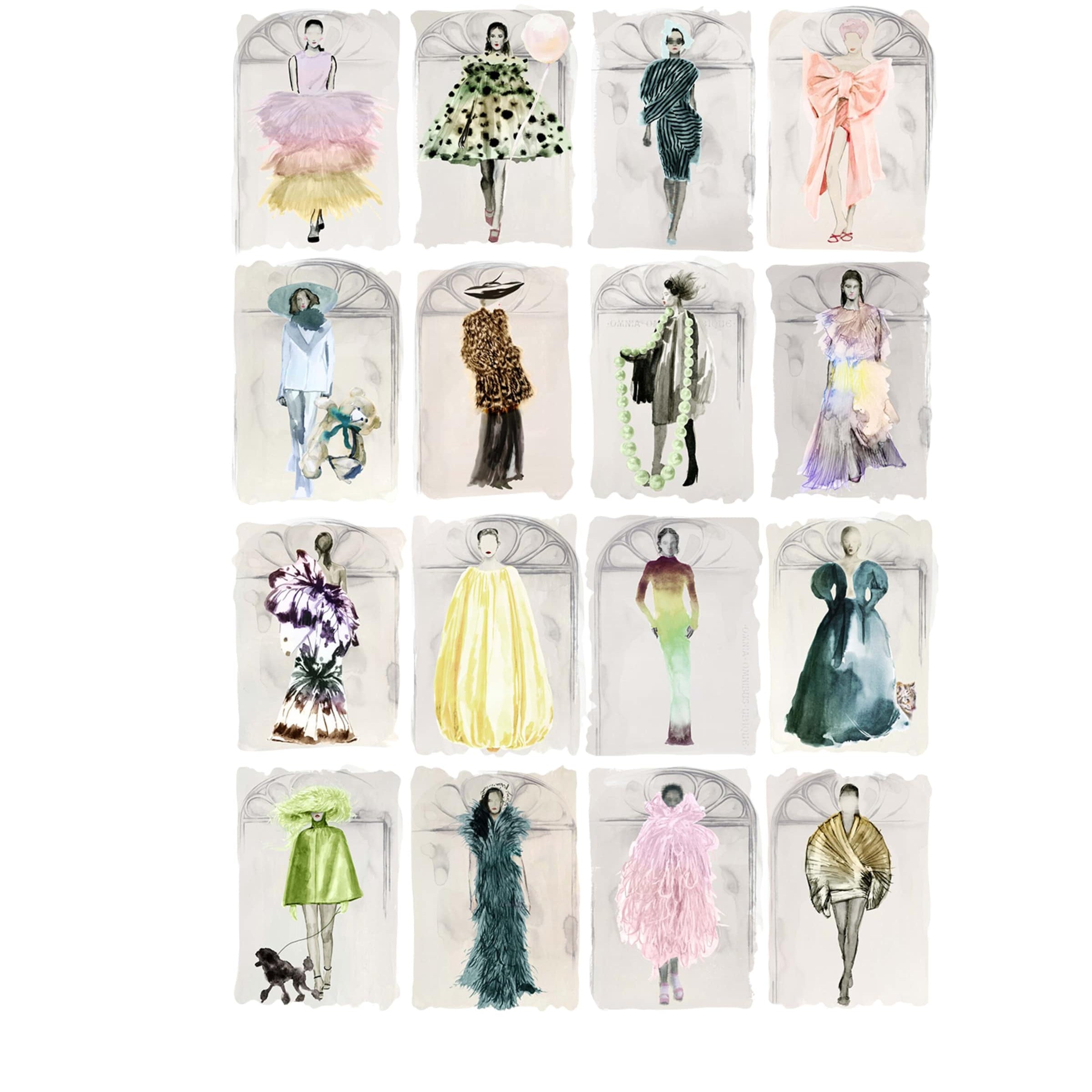 Cole & Son x Harrods Interior Design 175 Anniversary Edition Couture Carousel Window Wallpaper - Pastel Pearl