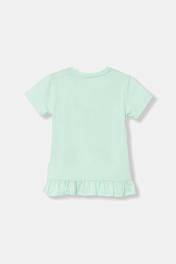 Guess Çocuklar için pamuklu elastanlı tişört