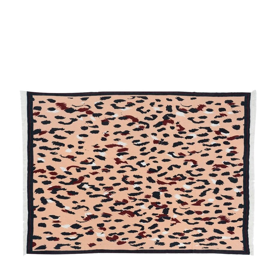 SAVED NY Cashmere Gomez Leopard Throw (180cm x 130cm)