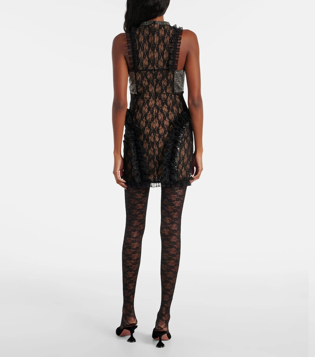 Self-Portrait - x Christopher Kane embellished lace minidress