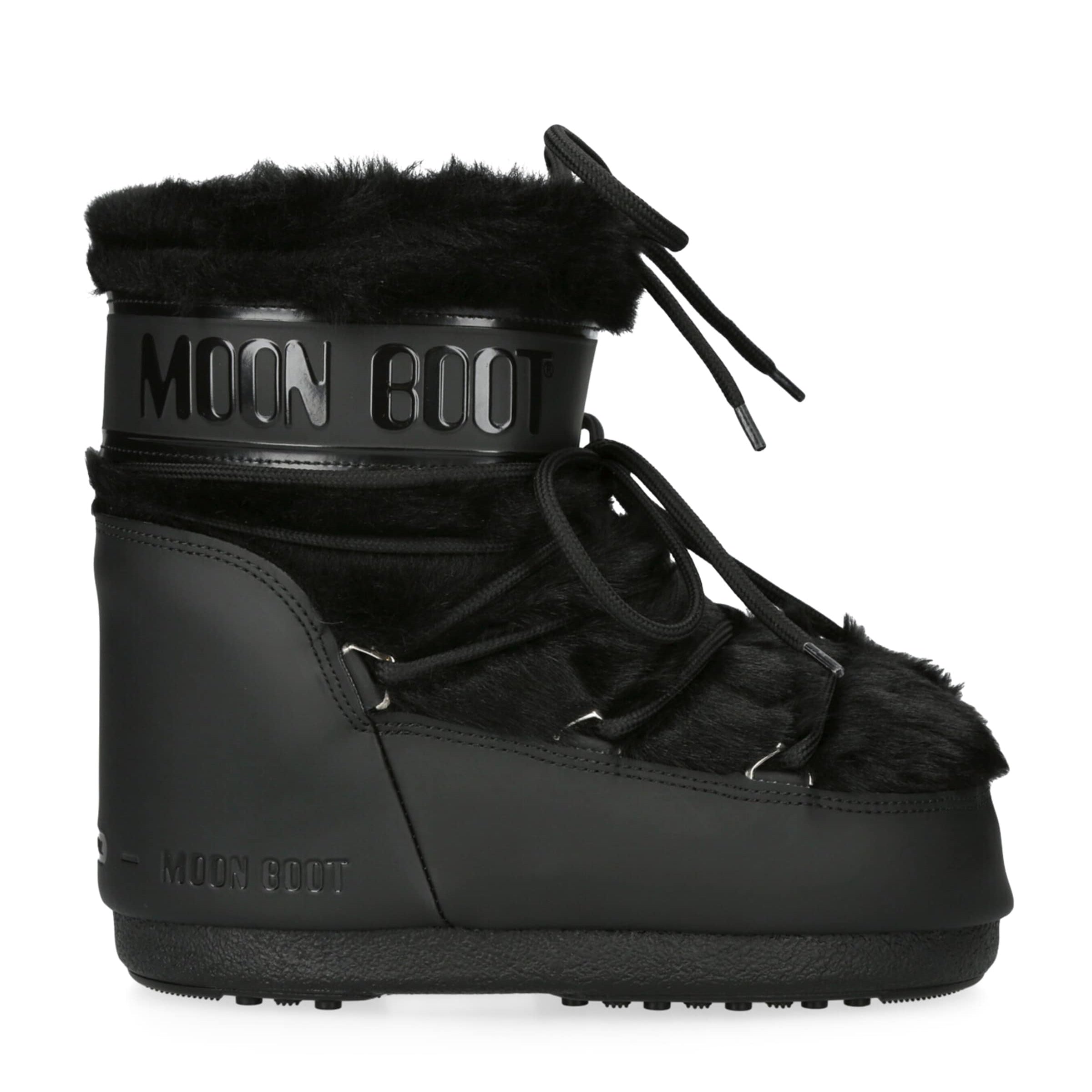 Faux Fur Icon Low Ankle Boots