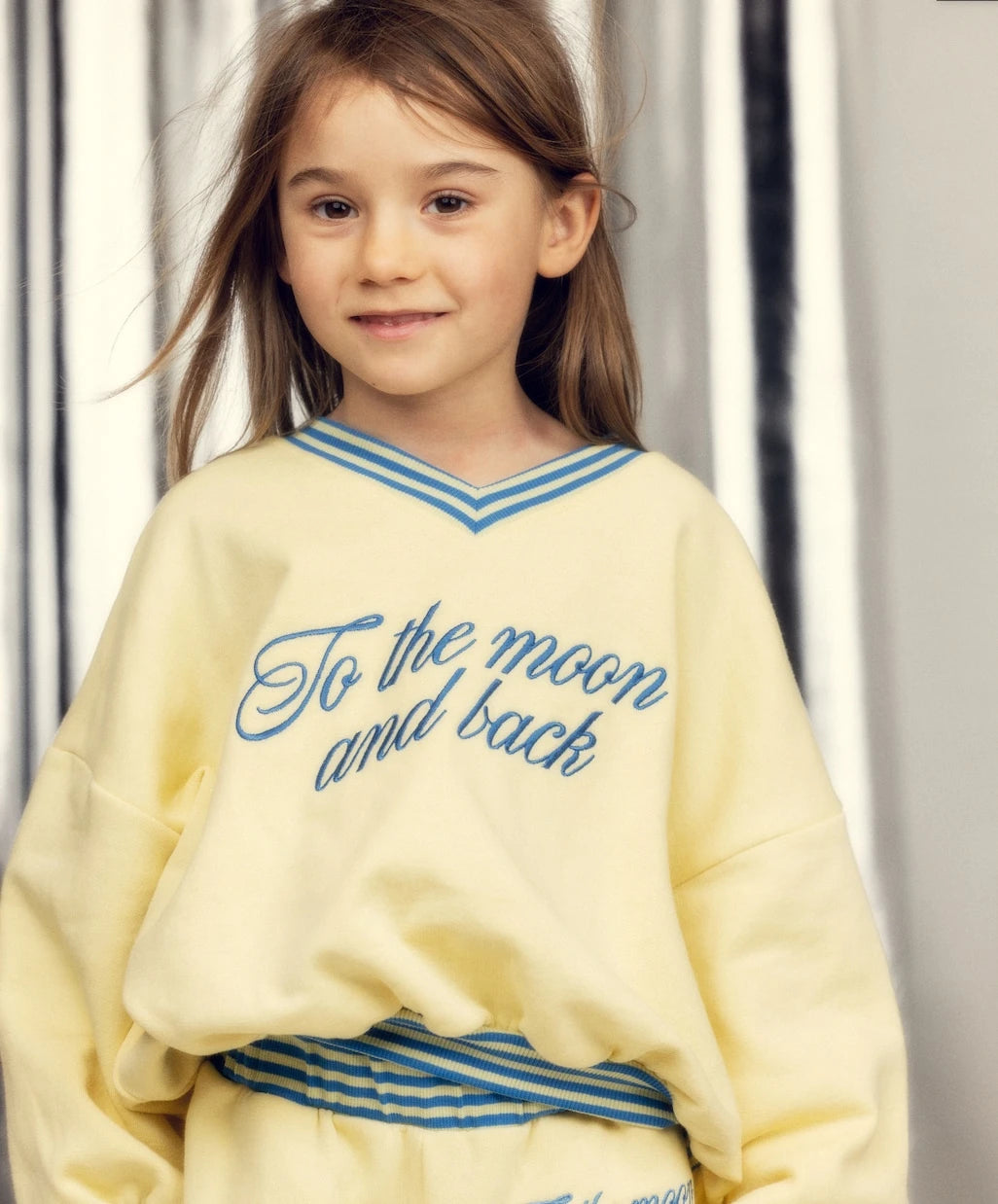 Mini Rodini - To The Moon cotton jersey sweatshirt