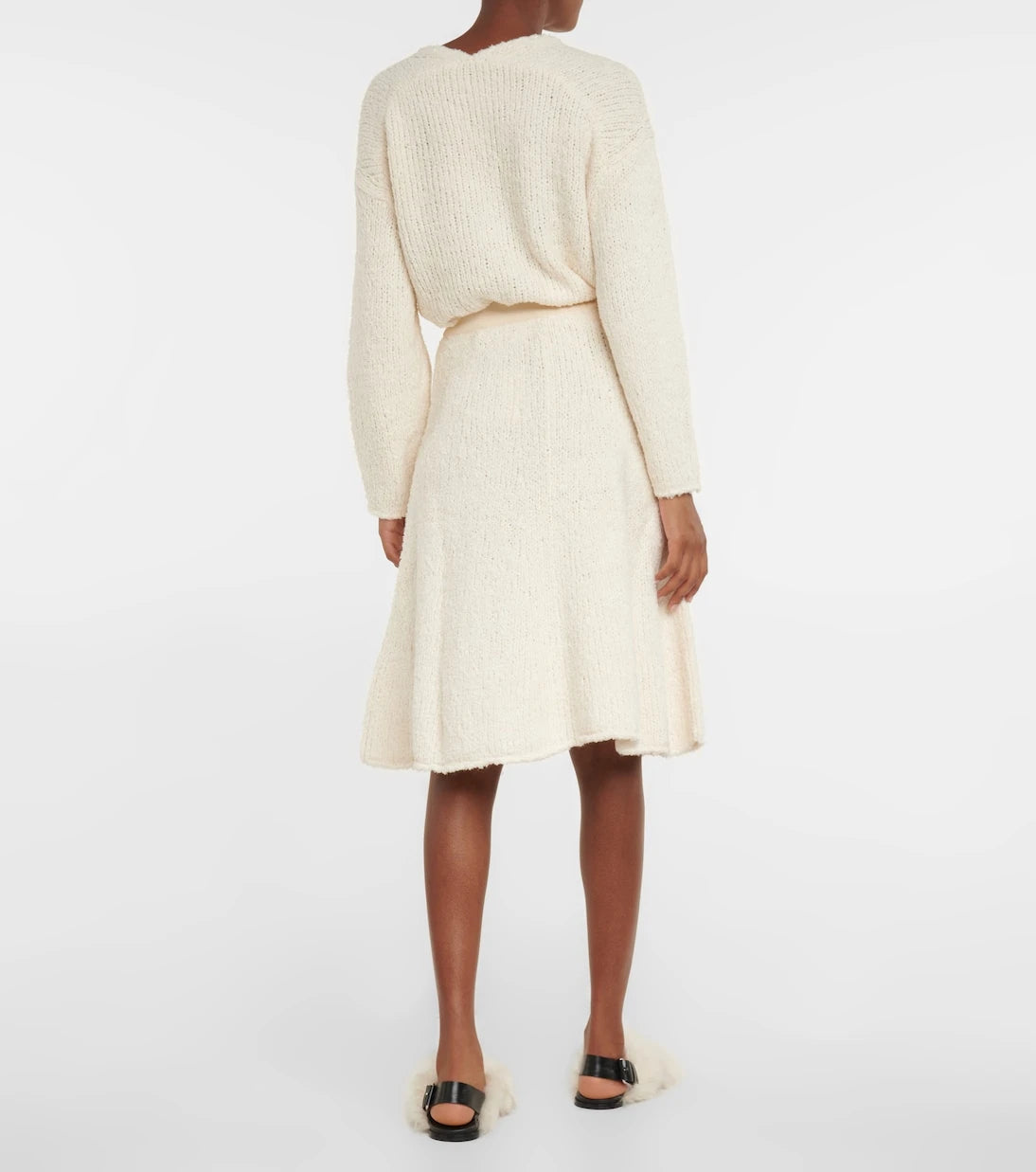 Proenza Schouler - Frayed cotton-blend midi skirt