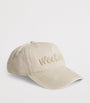 Yellow Cotton Canvas Logo Baseball Cap