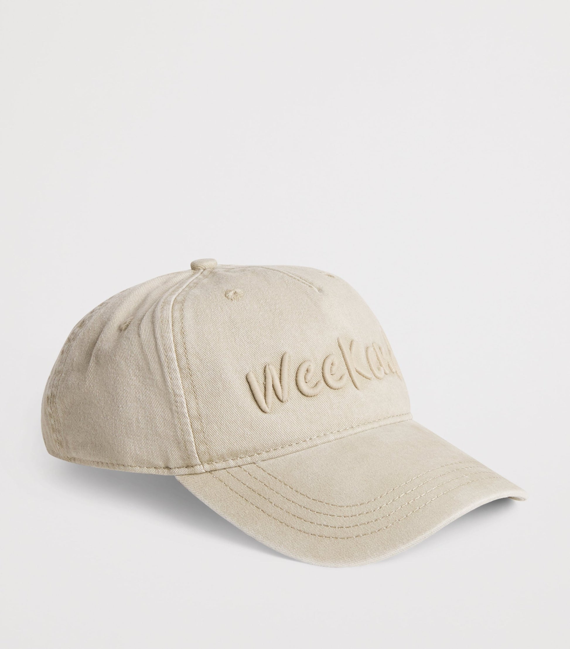 Yellow Cotton Canvas Logo Baseball Cap