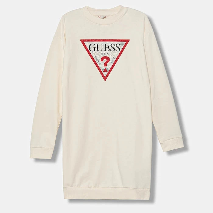 Детска памучна рокля Guess