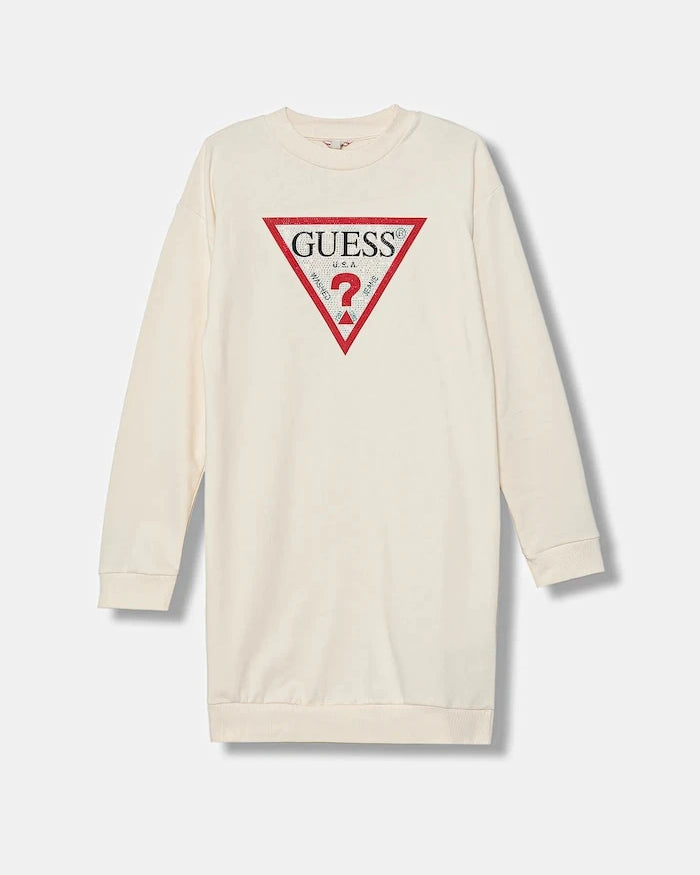 Детска памучна рокля Guess