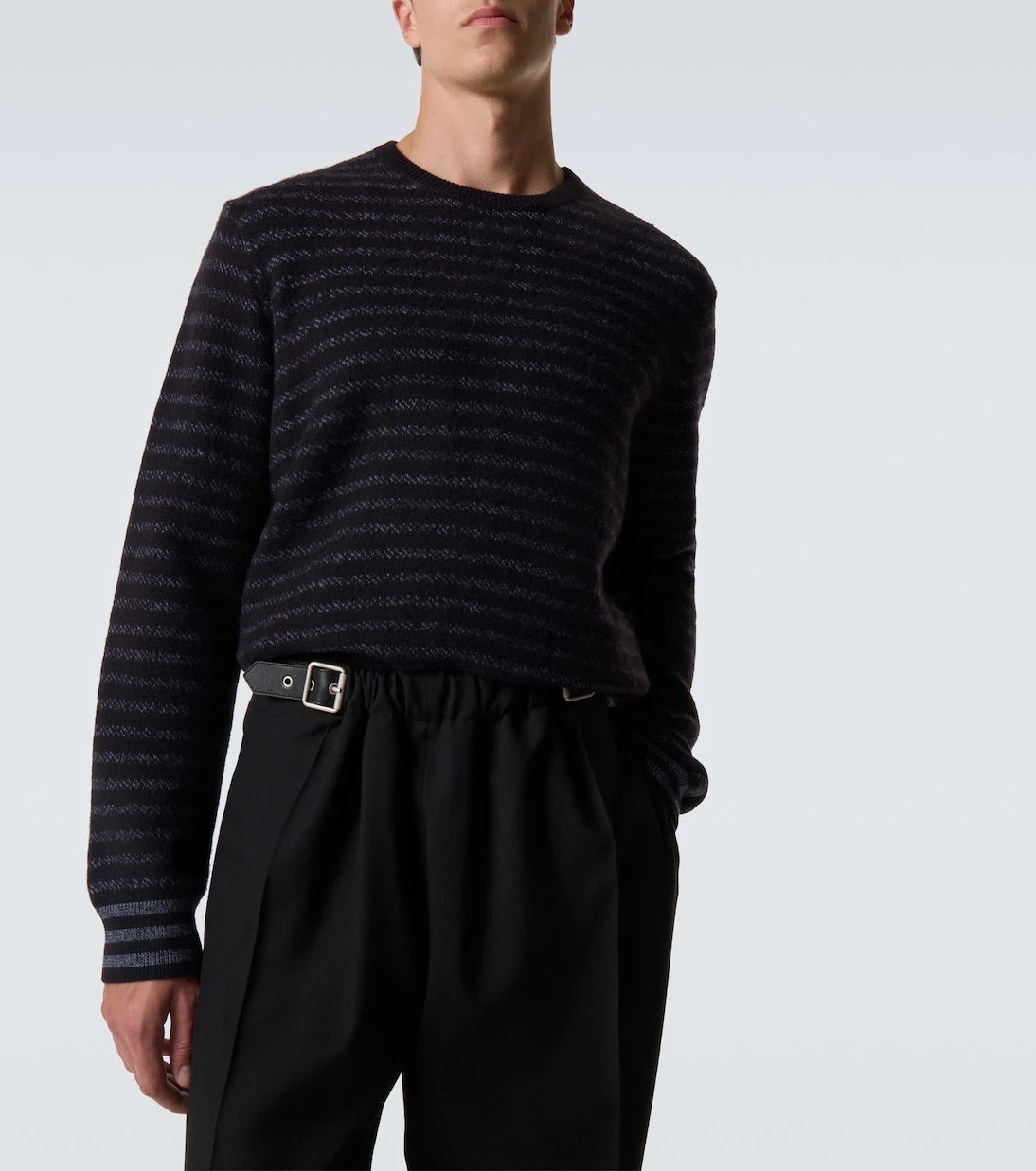 Loewe - Anagram striped wool sweater