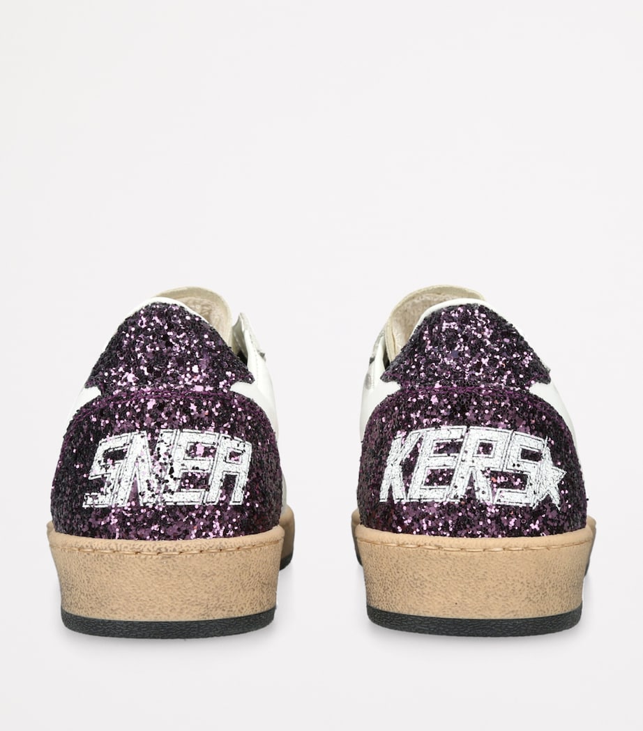 Golden Goose White Suede Ballstar Sneakers