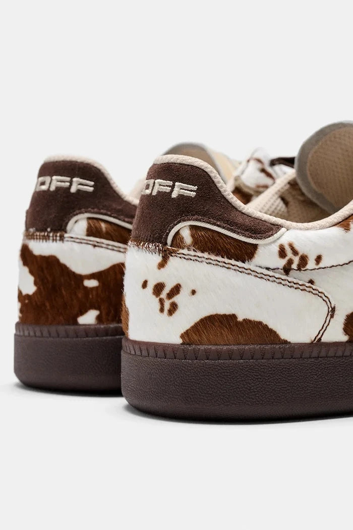 Hoff PARK PRINT BROWN kadın deri sneaker