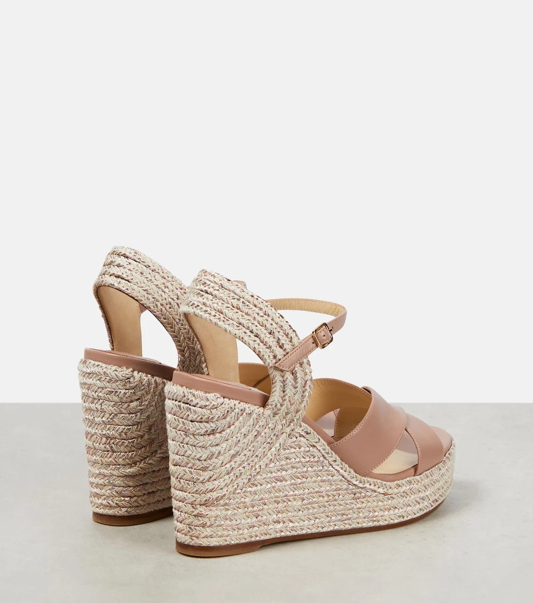 Jimmy Choo - Dellena 100 leather wedge sandals