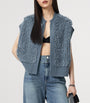 Wool-Blend Open-Front Elias Gilet SLATE BLUE