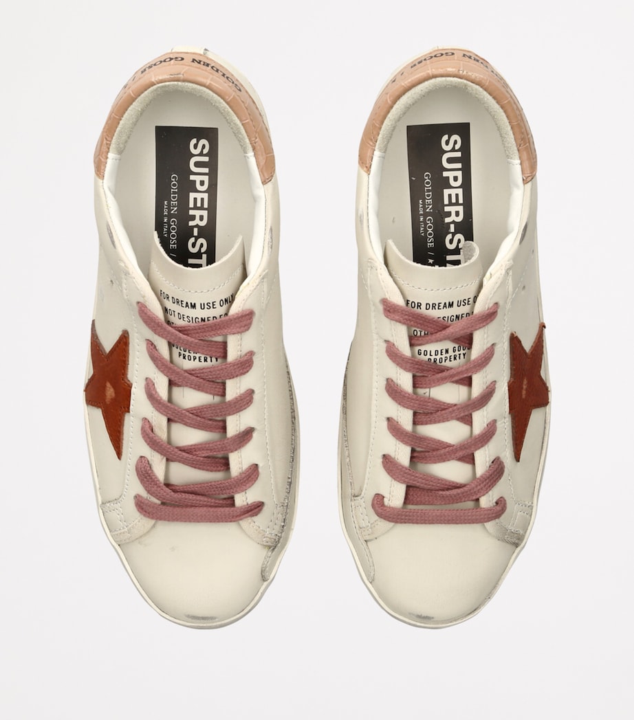 White Leather Super-Star Sneakers