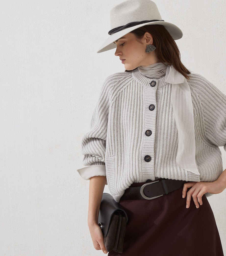 White Cashmere Cardigan