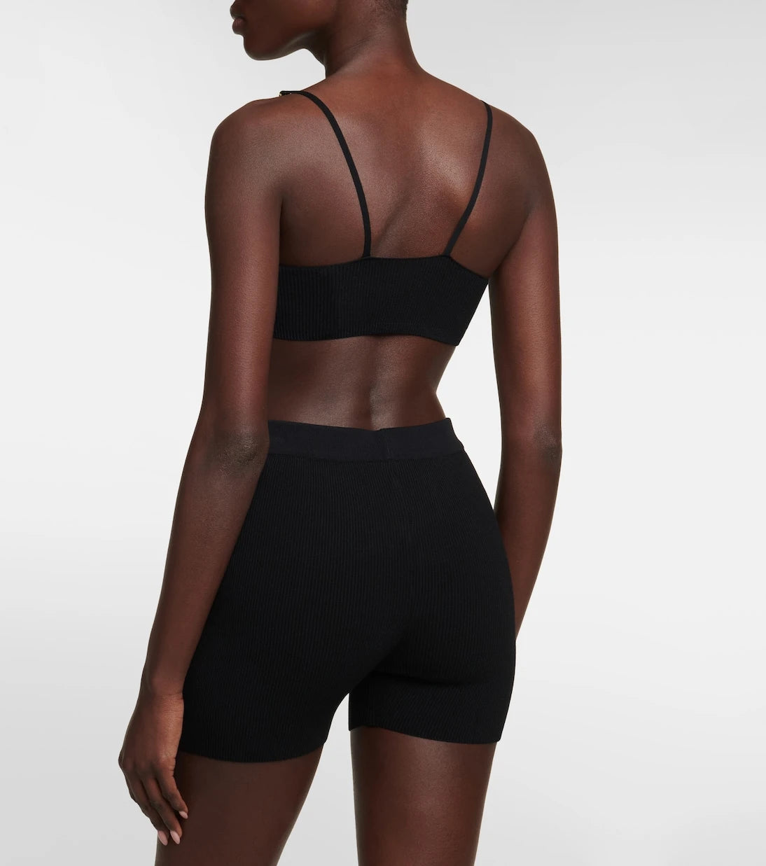 Jacquemus - Le Bandeau Pralu ribbed-knit crop top