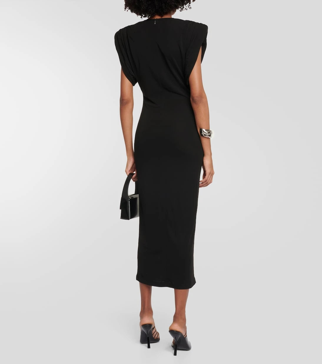 Wardrobe.NYC - Ruched jersey midi dress