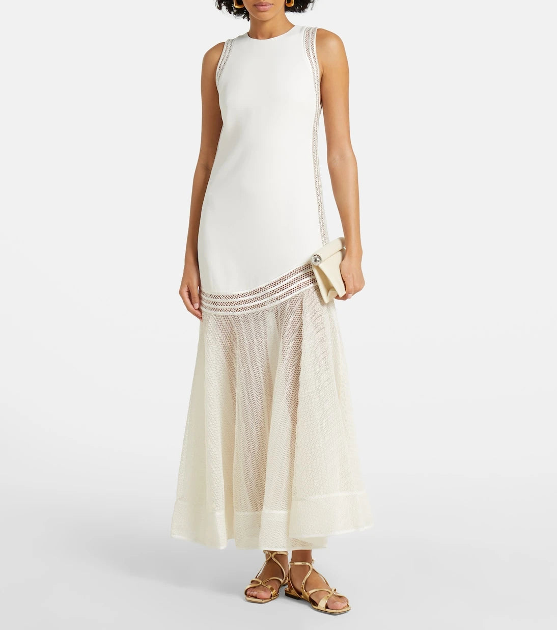 Simkhai - Zakaria mesh-trimmed maxi dress