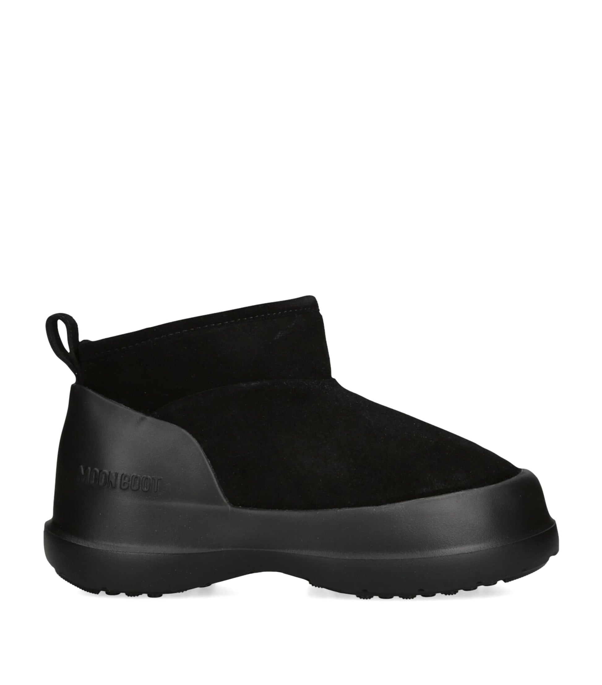 Moon Boot Black Suede Luna Low Boots