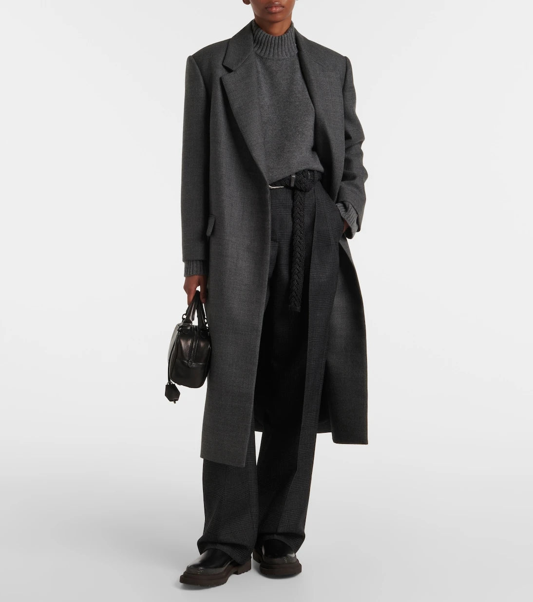 Brunello Cucinelli - High-rise wool wide-leg pants