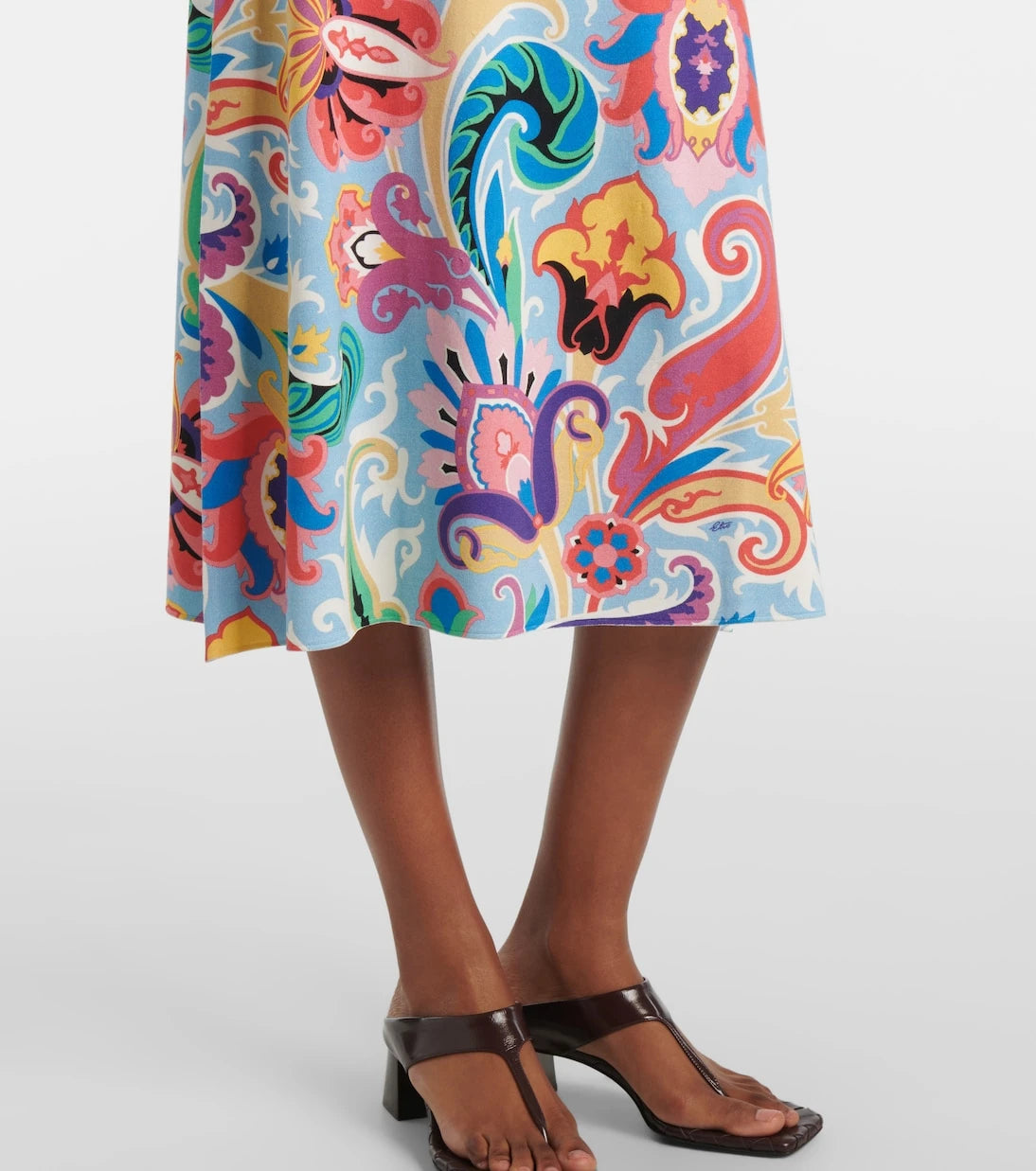 Etro - Paisley silk-blend midi dress