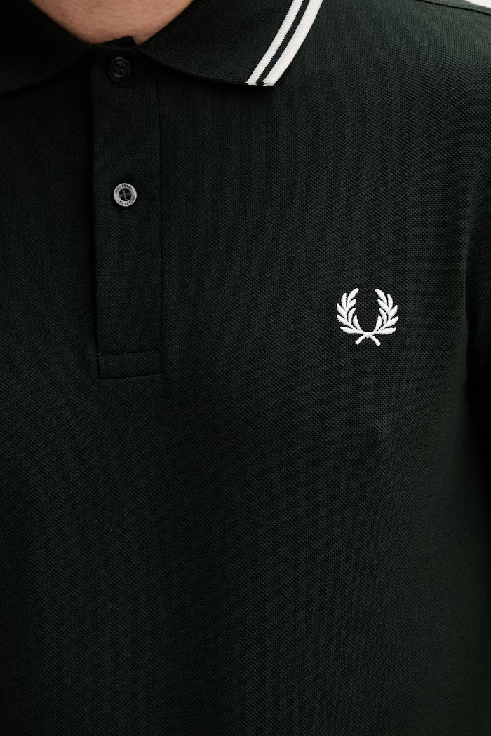 Памучна тениска с яка Fred Perry