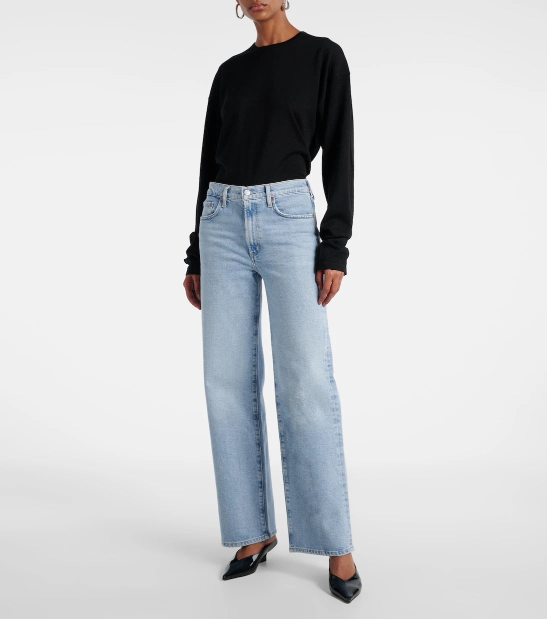 Agolde - Harper high-rise wide-leg jeans