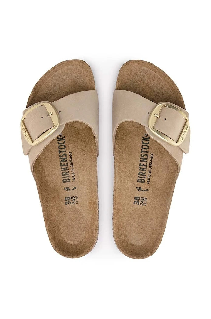 Чехли от набук Birkenstock Madrid Big Buckle