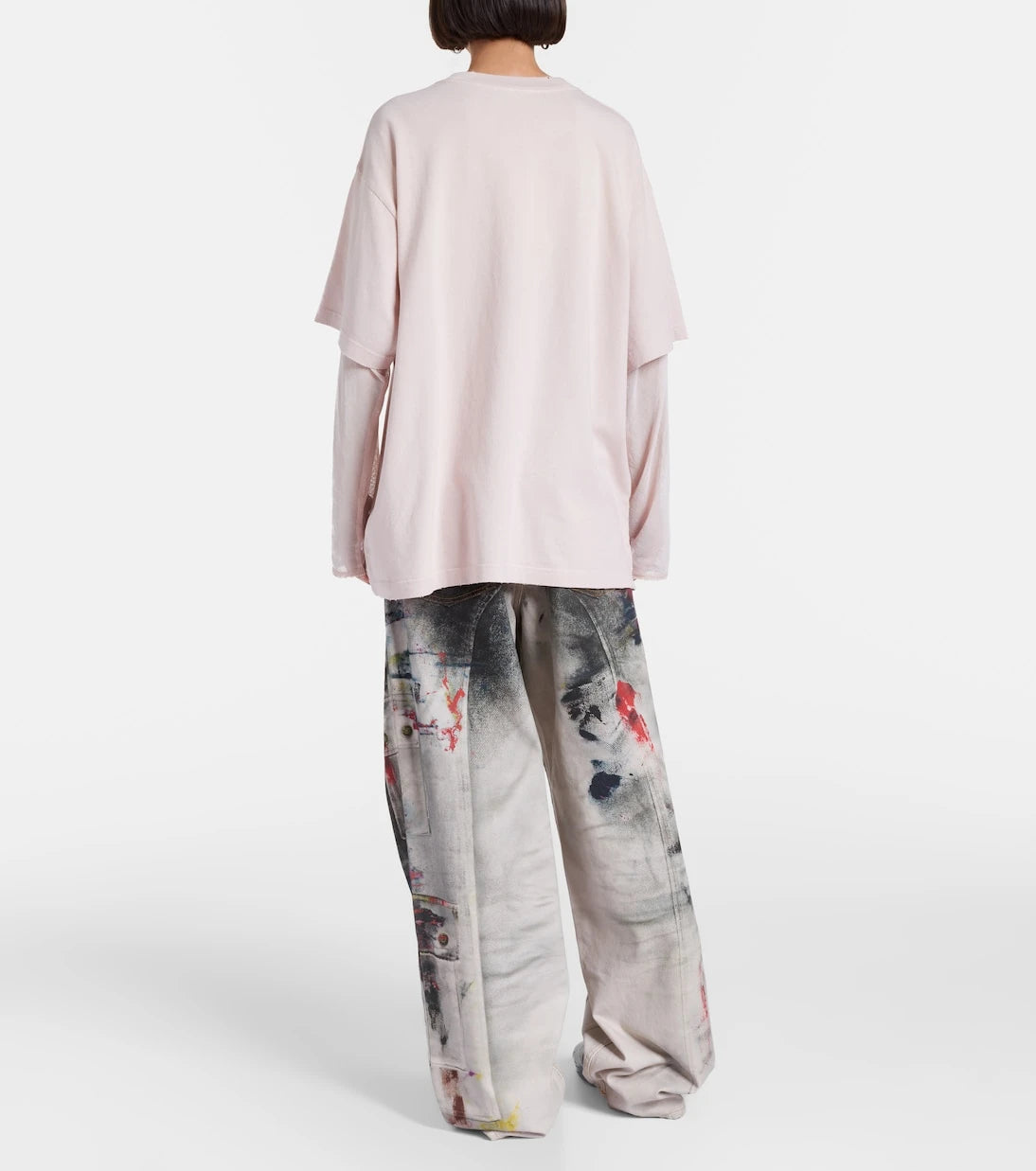 Acne Studios - Layered printed cotton T-shirt