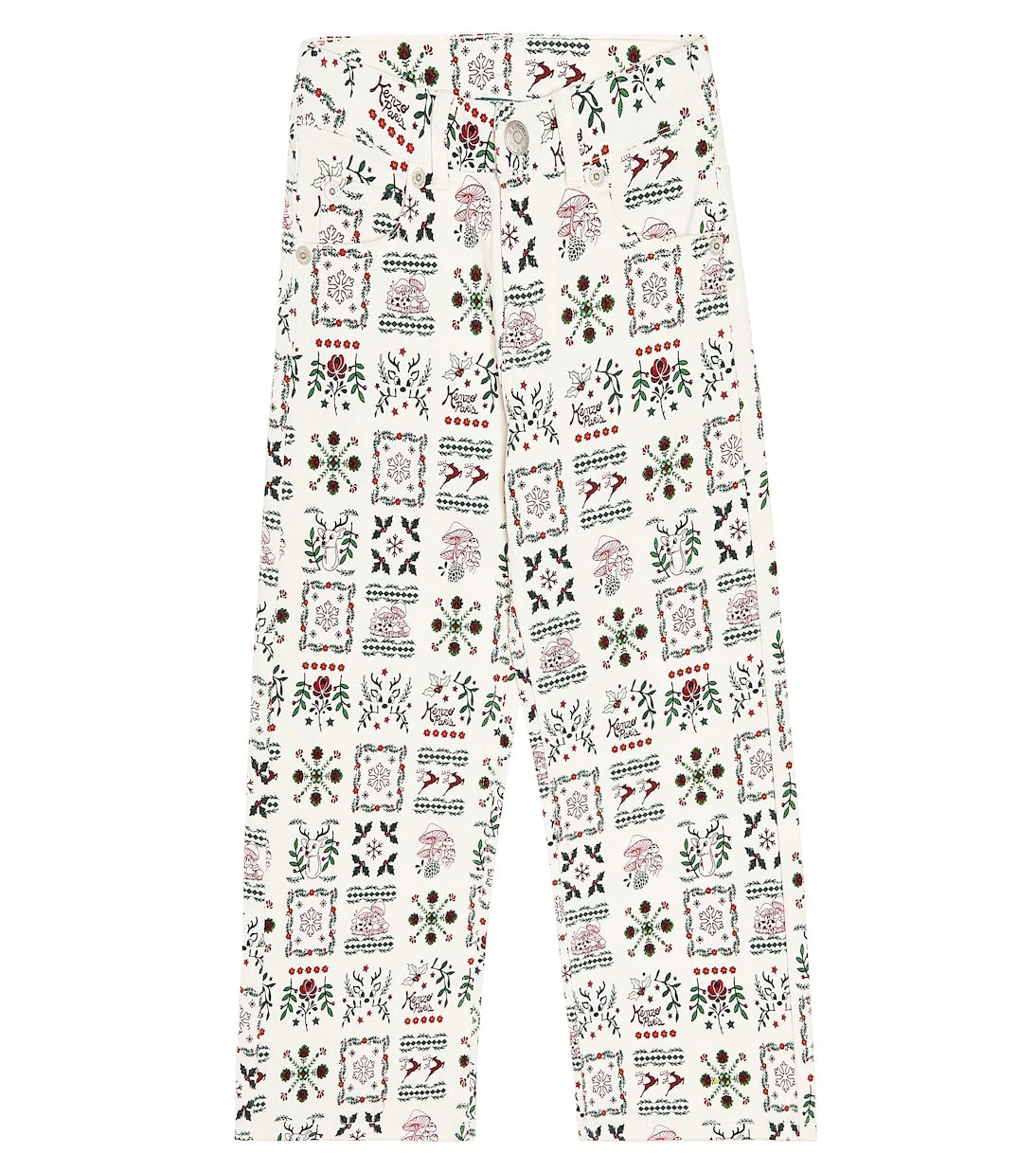Kenzo Kids - Printed cotton pants