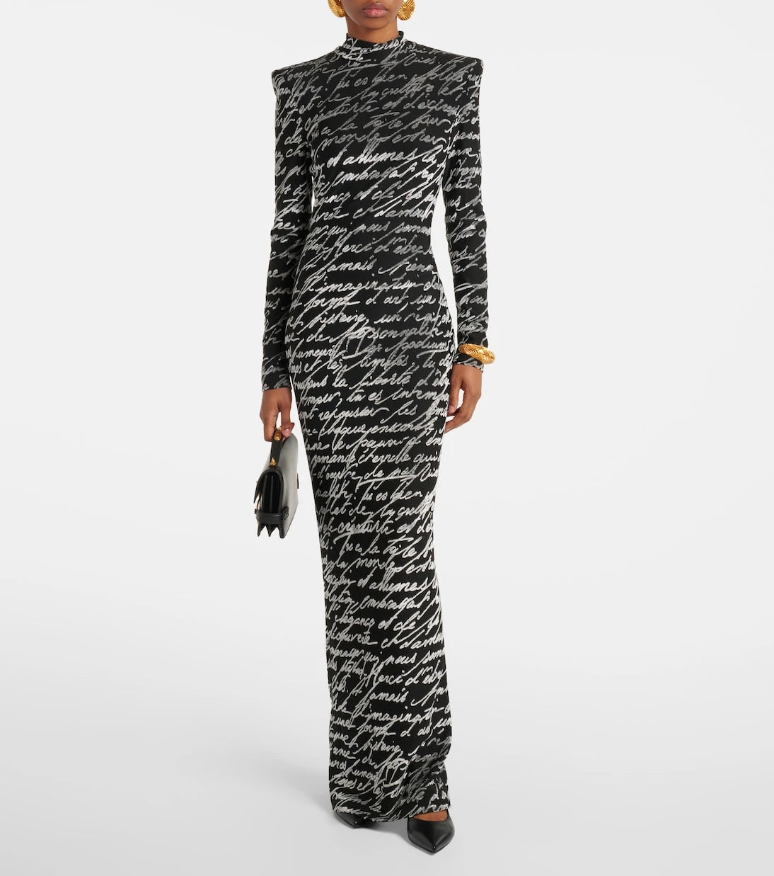 فستان جاكار "رسالة حب" من Balmain
