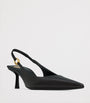 Saint Laurent Black Leather Vendome Slingbacks 50