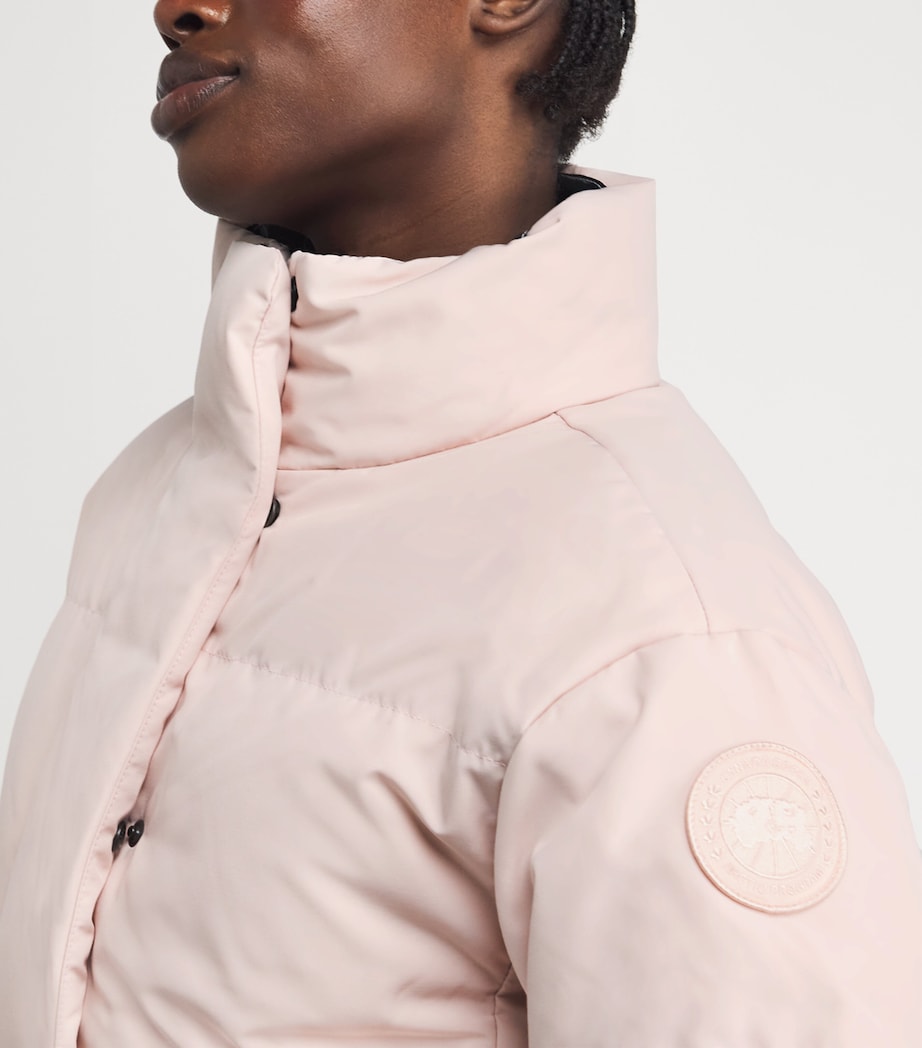 Pink Cropped Grandview Puffer Jacket