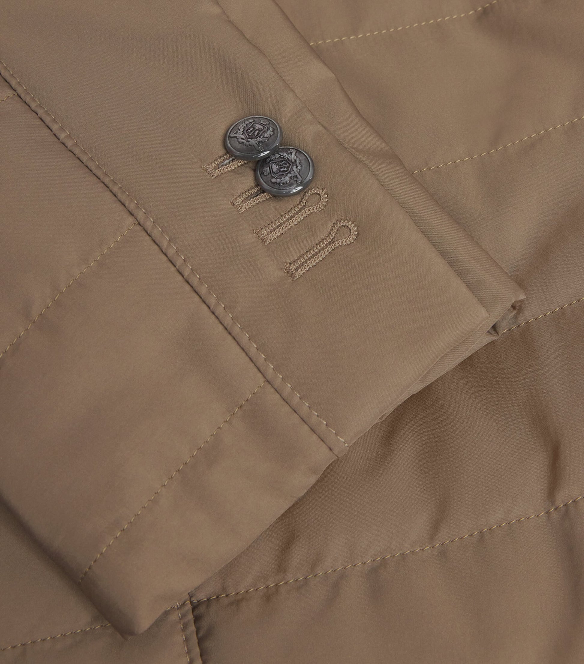 Corneliani Beige Technical Quilted Blazer