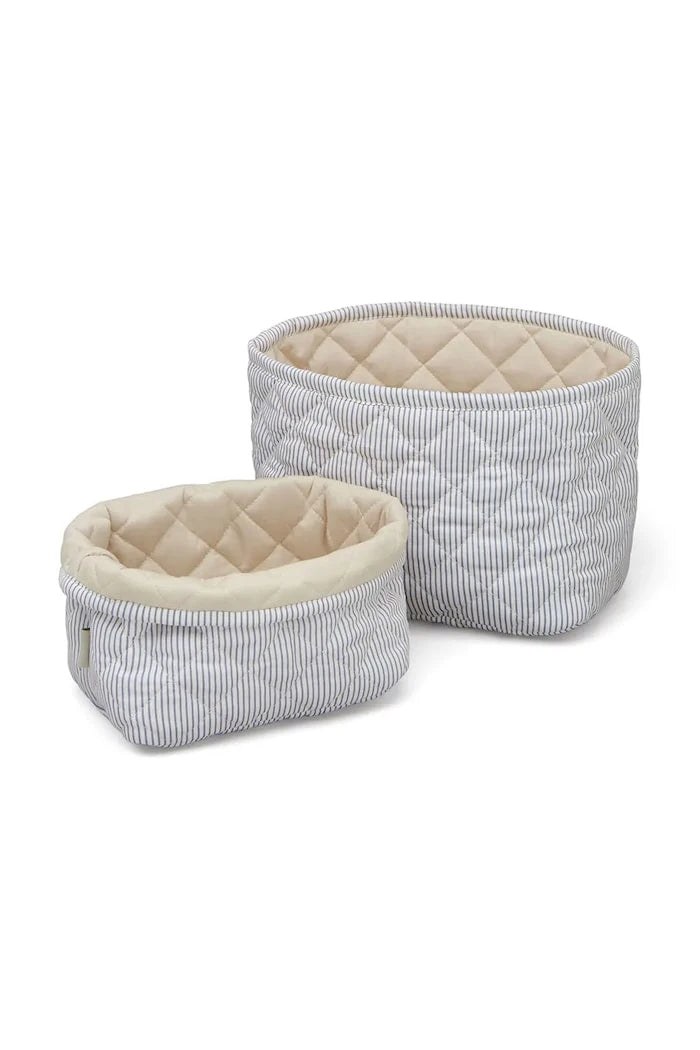 Cam Cam Copenhagen çocuklar için saklama kutusu Classic Stripes Blue, Praline