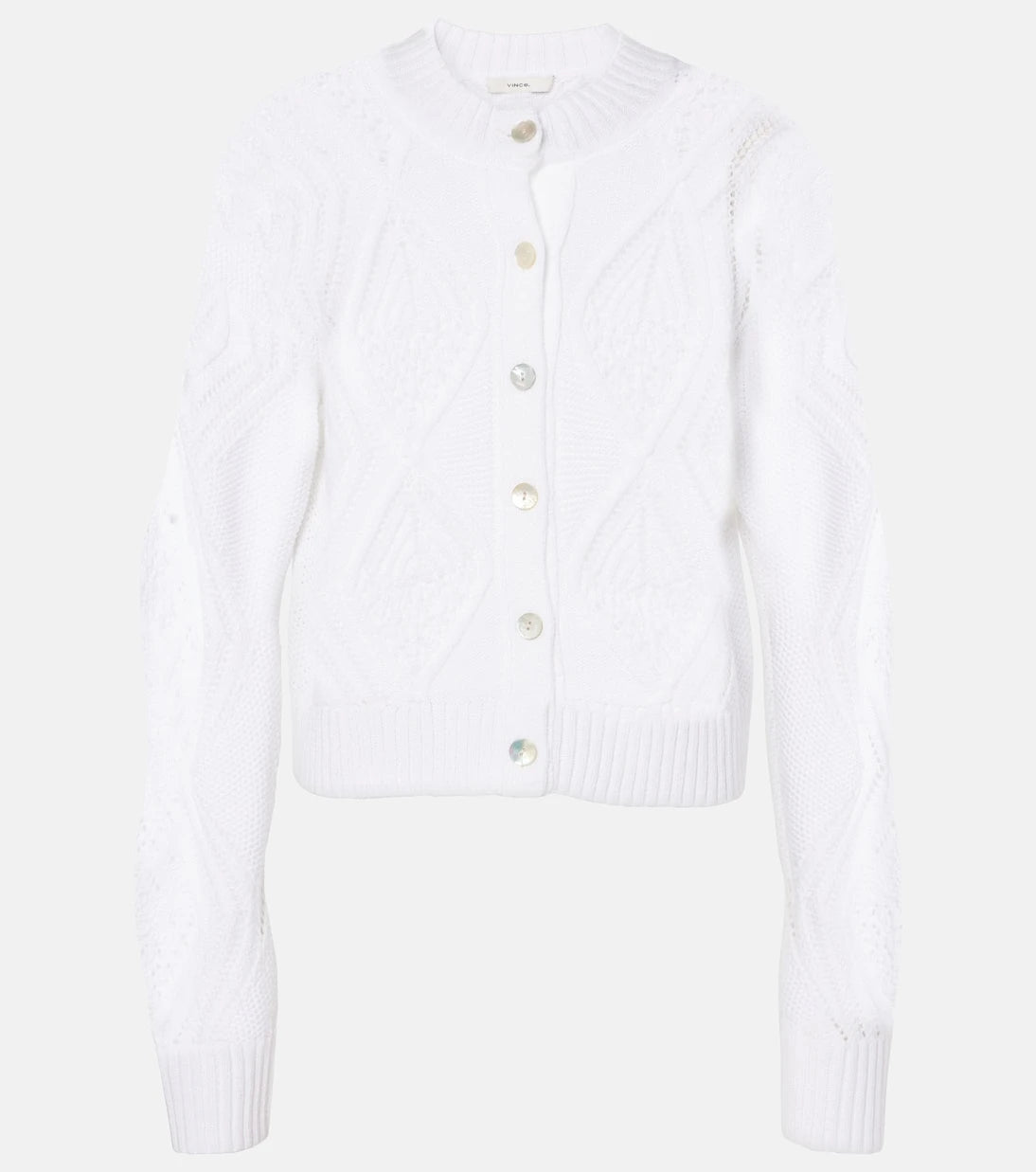Vince - Cropped cotton cardigan