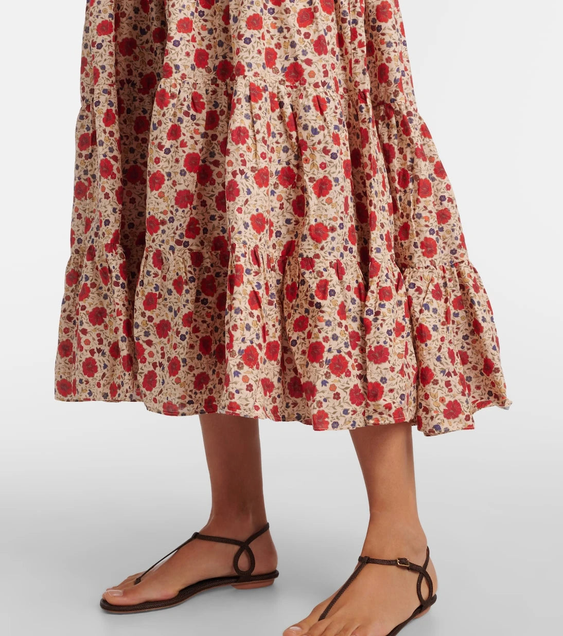 Rixo - Kendall floral cotton voile midi dress