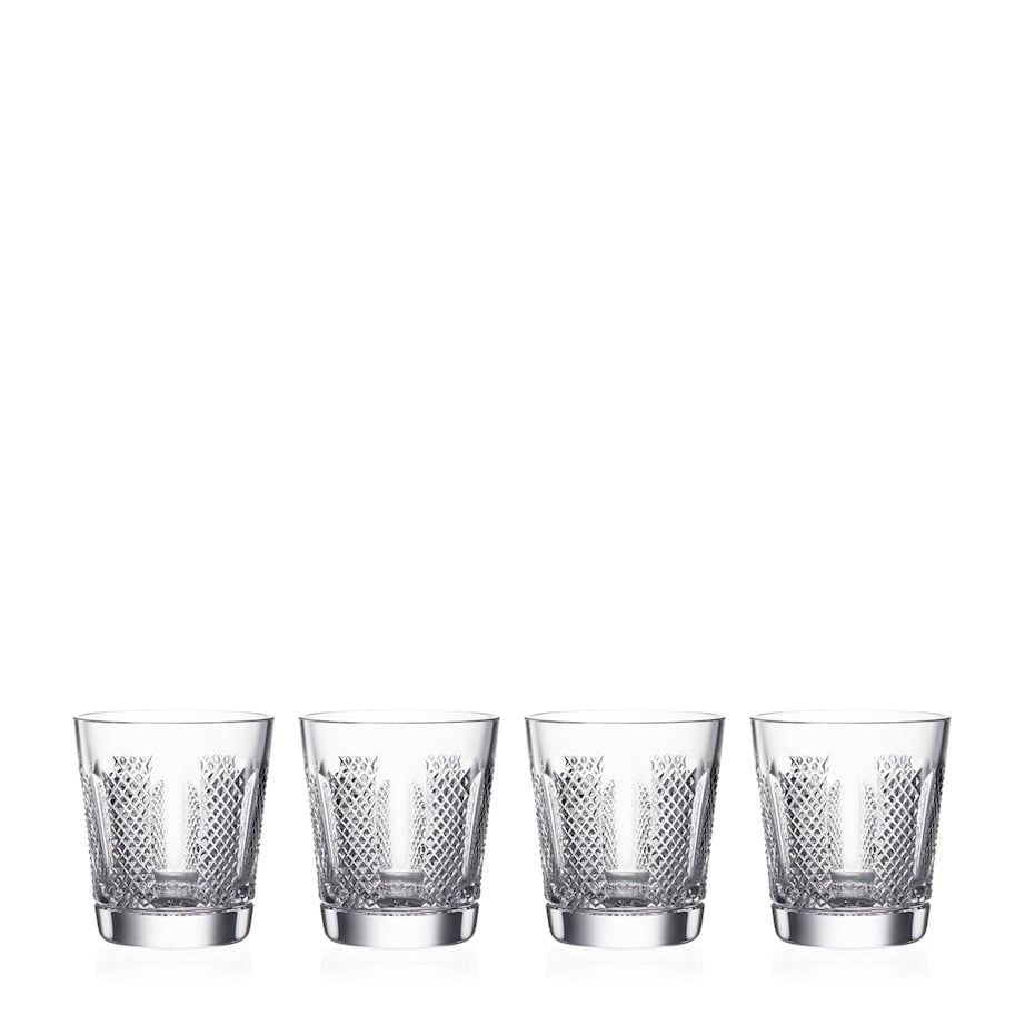 Set of 4 Crystal Hibernia Mastercraft Tumblers (249ml)