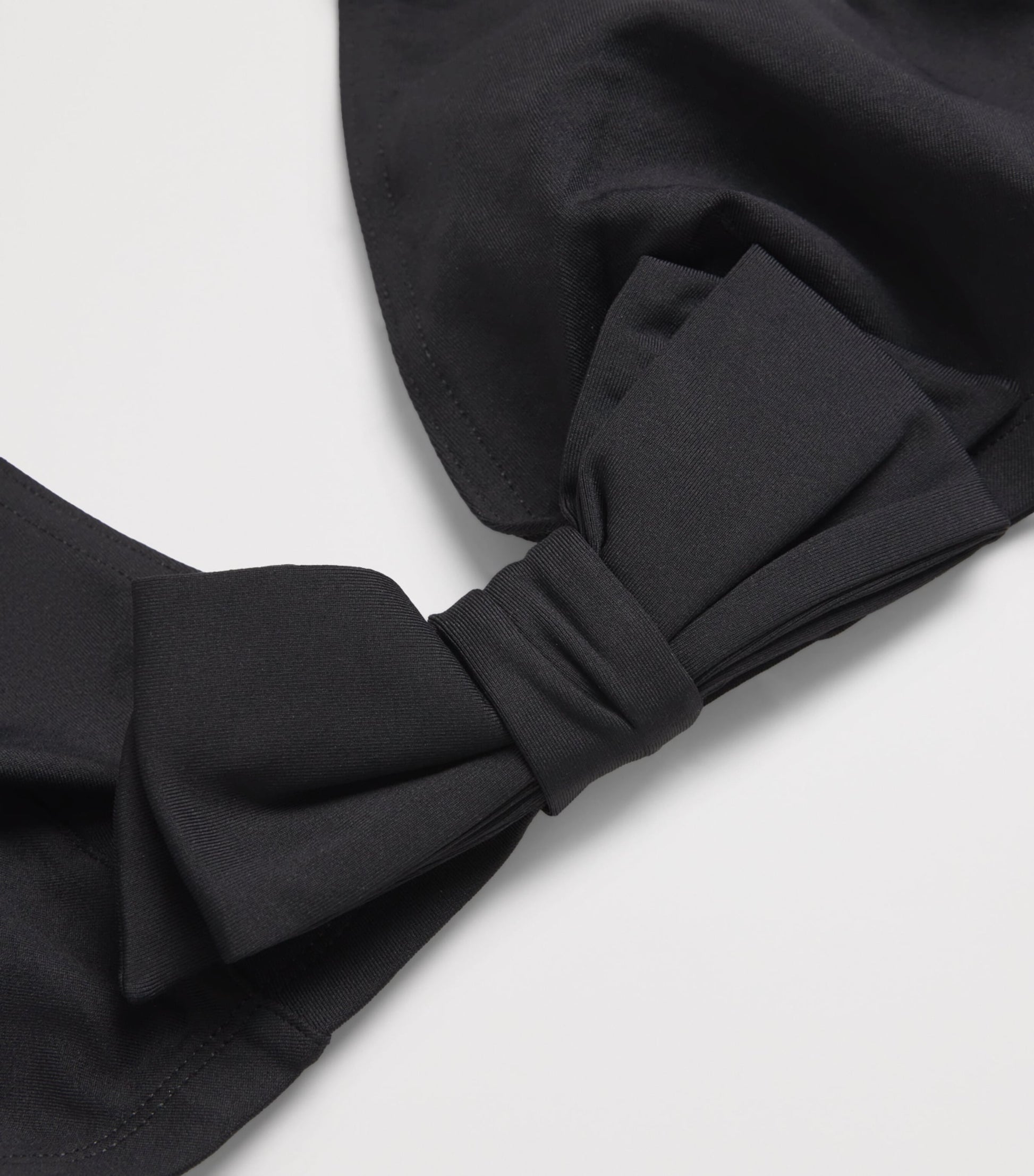 Eres Black Bow-Detail Bikini Top