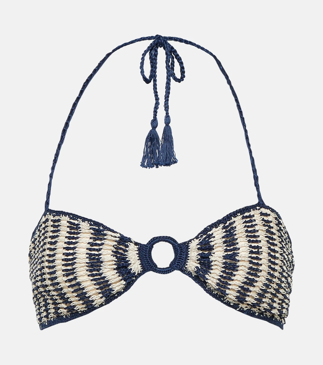Anna Kosturova - Crochet cotton bandeau bikini top