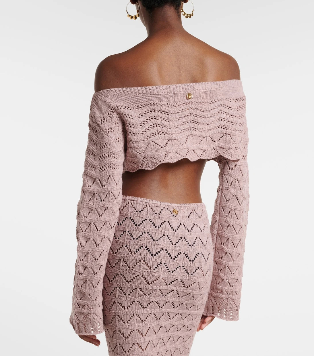 Bananhot - Helena crochet cotton-blend crop top