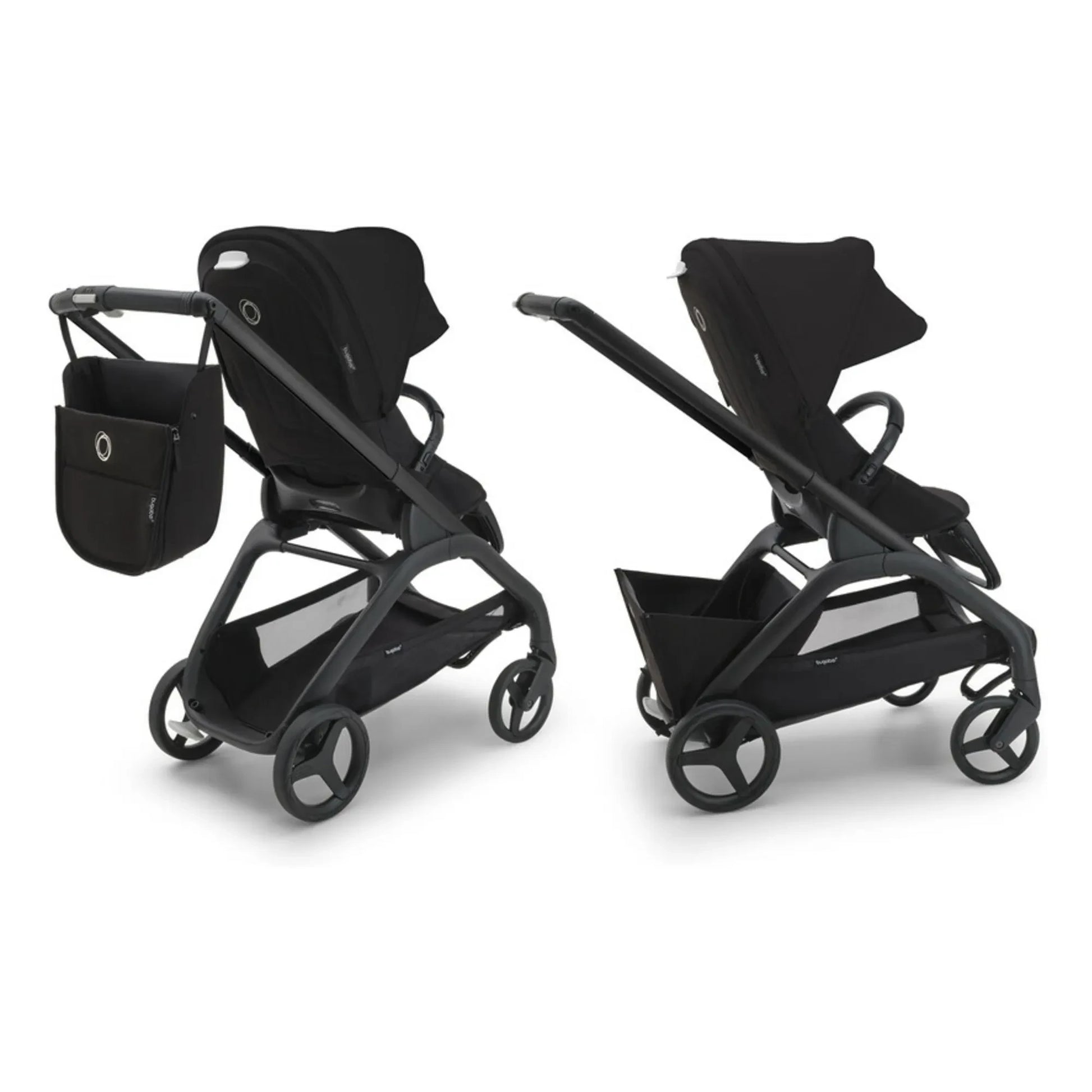 Bugaboo - Bugaboo Dragonfly City Stroller complete chassis black | Taupe brown