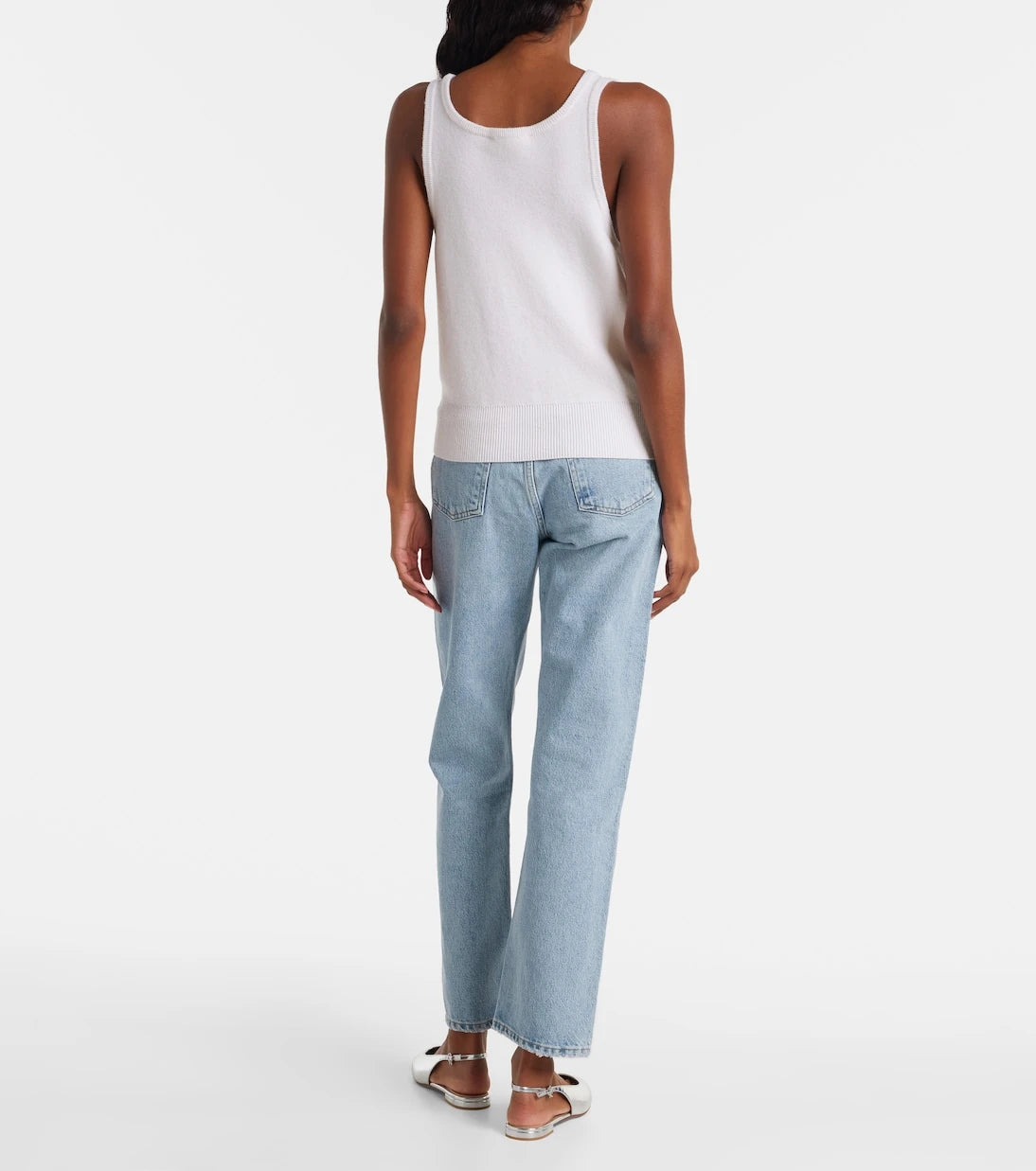 Rabanne - Sequined wool and cashmere top