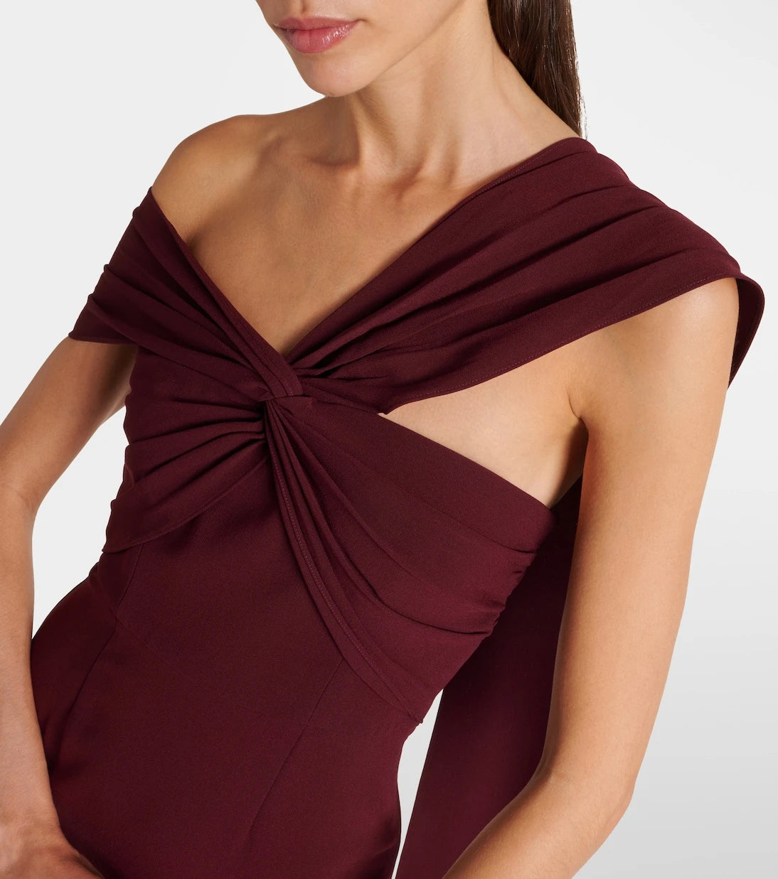 Roland Mouret - Draped cady gown