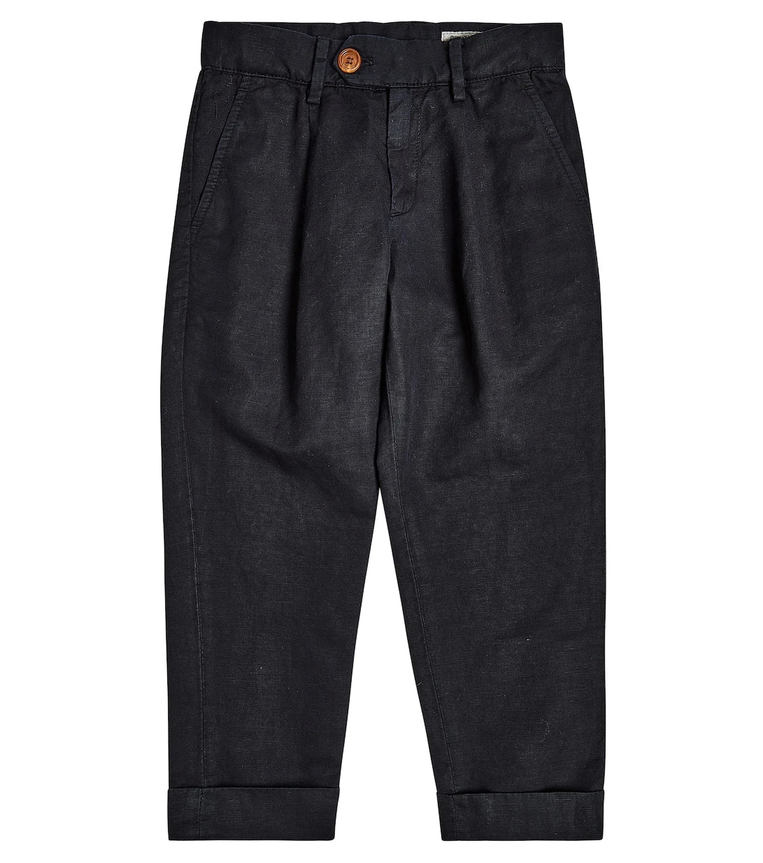 Brunello Cucinelli Kids - بنطال من الكتان والقطن